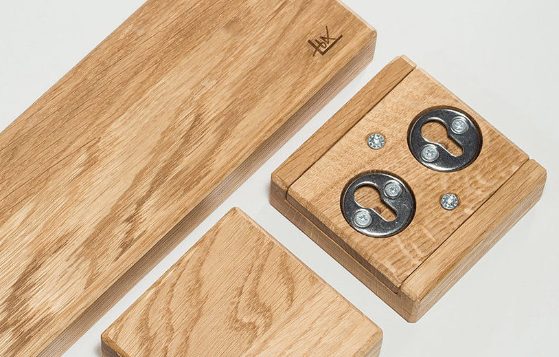 Magnetleiste Messerleiste kaufen. Design Holz Eiche Vollholz in unterschiedlichen Größen für Küche und Wohnung Magnet, LHK-Manufaktur Made in Berlin