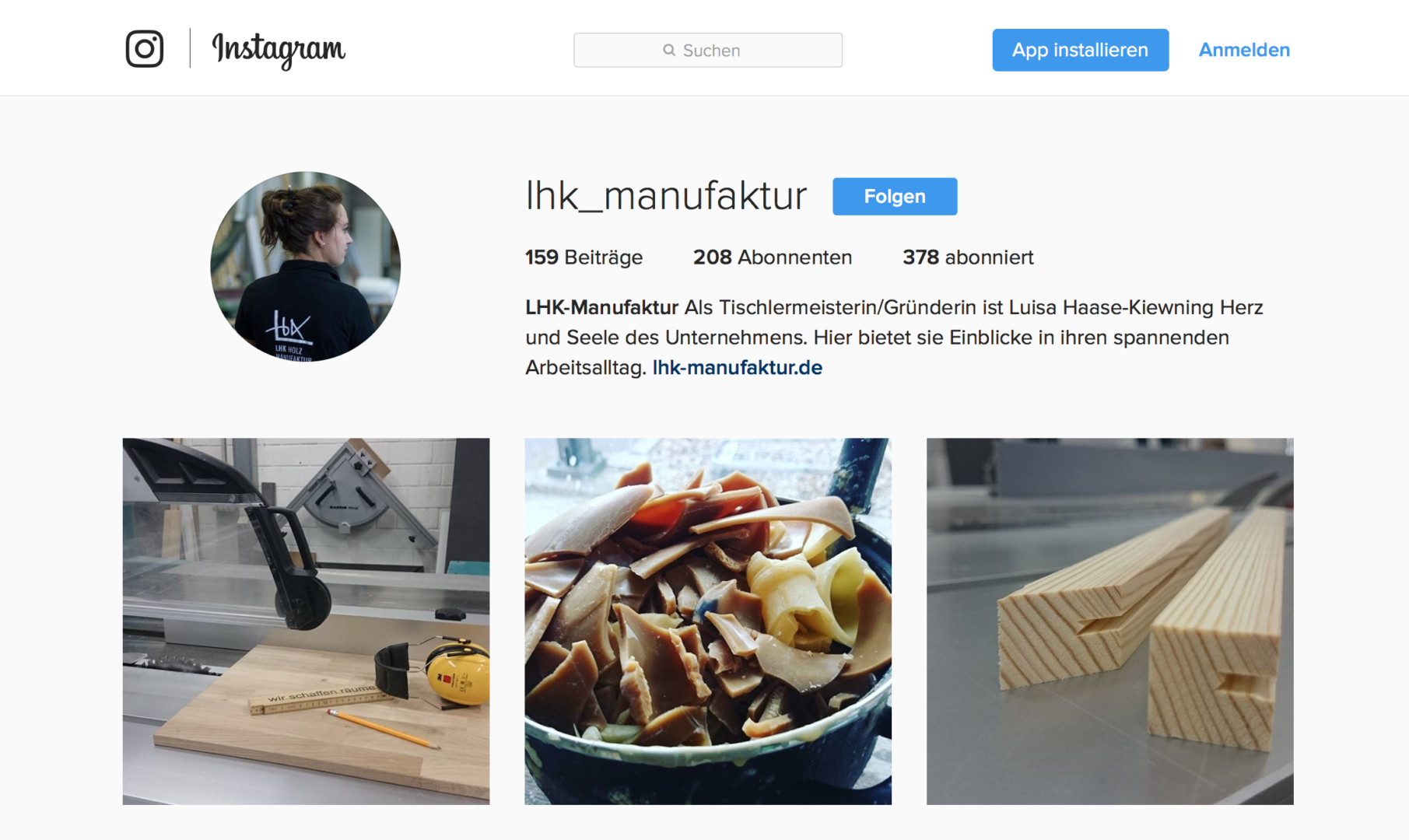 Luisa Haase-Kiewning und die LHK-Manufaktur auf instagram